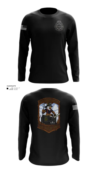 Long Sleeve Performance Shirt, Hopkinsville Fire Department, Fire Department, Teamtime, Team time, sublimation, custom sports apparel, team uniforms, spirit wear, spiritwear, sports uniforms, custom shirts, team store, custom team store, fundraiser sports, apparel fundraiser