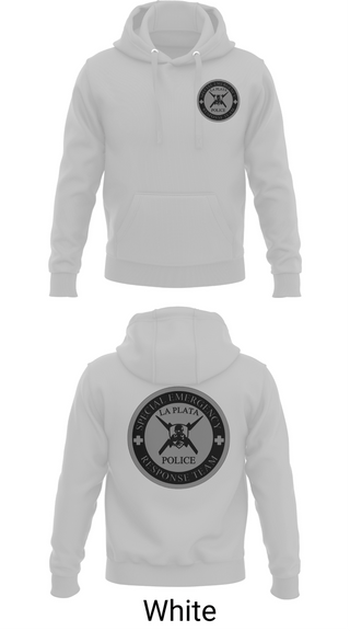 Hoodie, La Plata Police Department, Police, Teamtime, Team time, sublimation, custom sports apparel, team uniforms, spirit wear, spiritwear, sports uniforms, custom shirts, team store, custom team store, fundraiser sports, apparel fundraiser