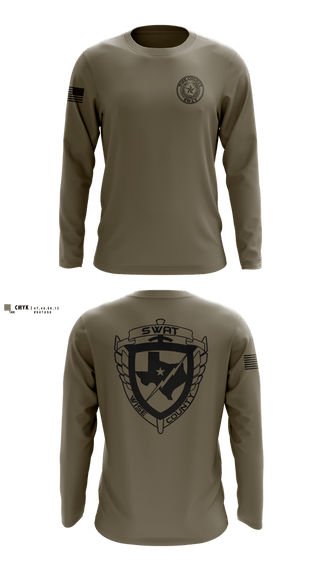 Long Sleeve Performance Shirt, Wise County SWAT, Police, Teamtime, Team time, sublimation, custom sports apparel, team uniforms, spirit wear, spiritwear, sports uniforms, custom shirts, team store, custom team store, fundraiser sports, apparel fundraiser