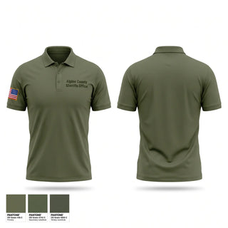 Short Sleeve Performance Polo, Alpine County Sheriff’s Office, Police, Teamtime, Team time, sublimation, custom sports apparel, team uniforms, spirit wear, spiritwear, sports uniforms, custom shirts, team store, custom team store, fundraiser sports, apparel fundraiser
