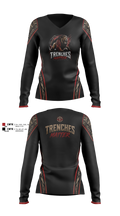 Trenches Matter Women's Long Sleeve V-neck Shirt - 3