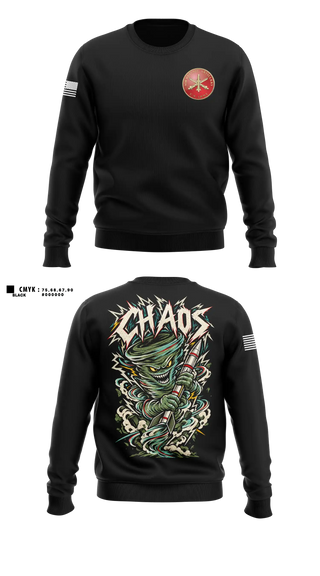 Crew Neck Sweatshirt, C BTRY, 2-6 ADA, Army, Teamtime, Team time, sublimation, custom sports apparel, team uniforms, spirit wear, spiritwear, sports uniforms, custom shirts, team store, custom team store, fundraiser sports, apparel fundraiser