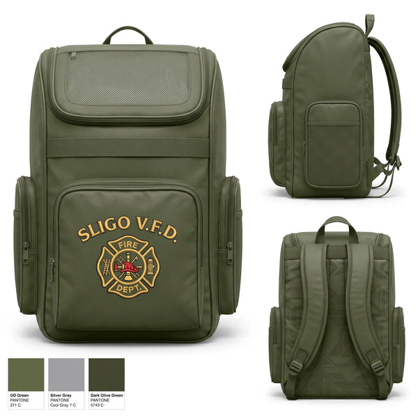 Gear Bag, 640 Sligo, Fire Department, Teamtime, Team time, sublimation, custom sports apparel, team uniforms, spirit wear, spiritwear, sports uniforms, custom shirts, team store, custom team store, fundraiser sports, apparel fundraiser