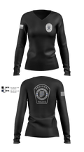 Beaver Valley Regional Police Department  Women's Long Sleeve V-neck Shirt - 4