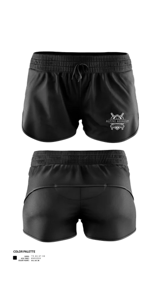 Womens Shorts, Alpine AssaultAlpine Assault, Softball, Teamtime, Team time, sublimation, custom sports apparel, team uniforms, spirit wear, spiritwear, sports uniforms, custom shirts, team store, custom team store, fundraiser sports, apparel fundraiser