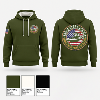 Hoodie, Santa Clara County Park Rangers, Police, Teamtime, Team time, sublimation, custom sports apparel, team uniforms, spirit wear, spiritwear, sports uniforms, custom shirts, team store, custom team store, fundraiser sports, apparel fundraiser
