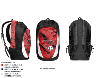 Gear Bag, Cardinal Comets Volleyball, Women's Volleyball, Teamtime, Team time, sublimation, custom sports apparel, team uniforms, spirit wear, spiritwear, sports uniforms, custom shirts, team store, custom team store, fundraiser sports, apparel fundraiser