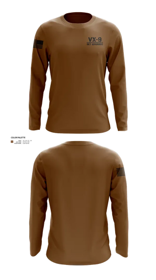 Long Sleeve Performance Shirt, VX-9 Det Edwards, Navy, Teamtime, Team time, sublimation, custom sports apparel, team uniforms, spirit wear, spiritwear, sports uniforms, custom shirts, team store, custom team store, fundraiser sports, apparel fundraiser