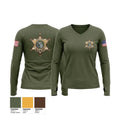Emmet County Sheriff’s Office Women's Long Sleeve V-neck Shirt - 1