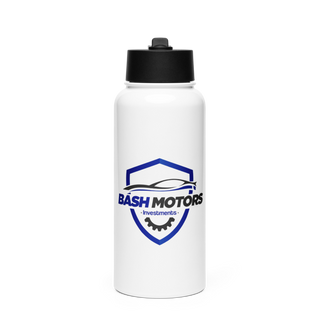 Bash Motors Investment Stainless Steel Water Bottle with a Straw Lid