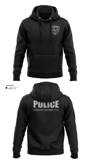 Hoodie, Lansing Emergency Response Team, Police, Teamtime, Team time, sublimation, custom sports apparel, team uniforms, spirit wear, spiritwear, sports uniforms, custom shirts, team store, custom team store, fundraiser sports, apparel fundraiser