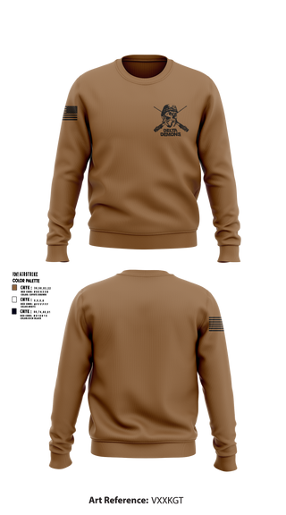 Crew Neck Sweatshirt, D Co 1-69 IN, National Guard, Teamtime, Team time, sublimation, custom sports apparel, team uniforms, spirit wear, spiritwear, sports uniforms, custom shirts, team store, custom team store, fundraiser sports, apparel fundraiser