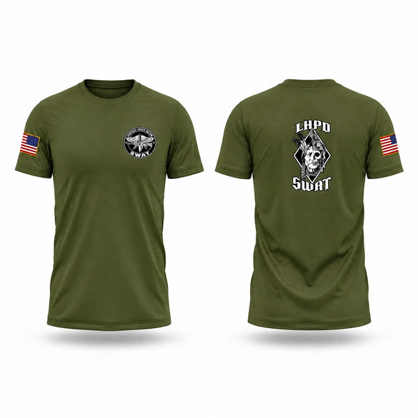 Muskogee Creek Nation Swat Old School Cotton Feel Shirt - 1