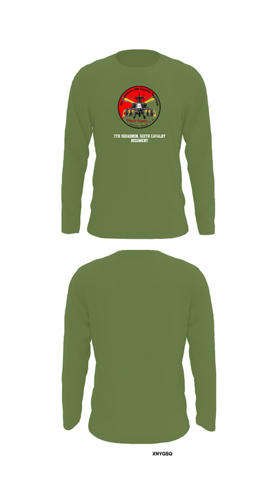 7th Squadron, Sixth Cavalry Regiment 24299123 Long Sleeve Performance Shirt 52