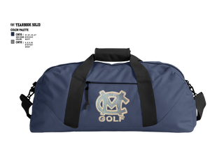 Duffle Bag, Moore County Golf, Golf, Teamtime, Team time, sublimation, custom sports apparel, team uniforms, spirit wear, spiritwear, sports uniforms, custom shirts, team store, custom team store, fundraiser sports, apparel fundraiser