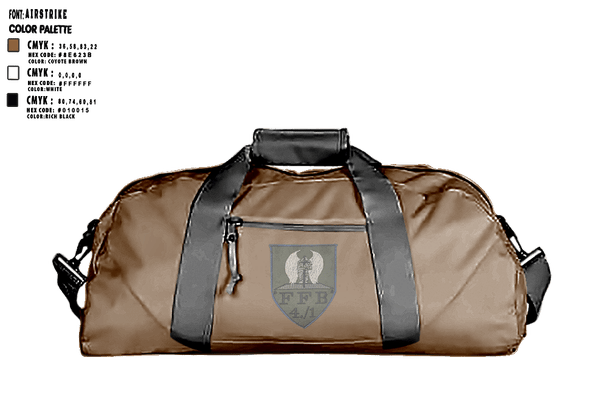 Duffle Bag, 4./PuPiBtl.1 FFB Zg., , Teamtime, Team time, sublimation, custom sports apparel, team uniforms, spirit wear, spiritwear, sports uniforms, custom shirts, team store, custom team store, fundraiser sports, apparel fundraiser