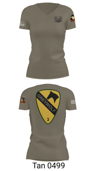 Womens Short Sleeve Vneck Shirt, 1st cav Div 3abct, , Teamtime, Team time, sublimation, custom sports apparel, team uniforms, spirit wear, spiritwear, sports uniforms, custom shirts, team store, custom team store, fundraiser sports, apparel fundraiser