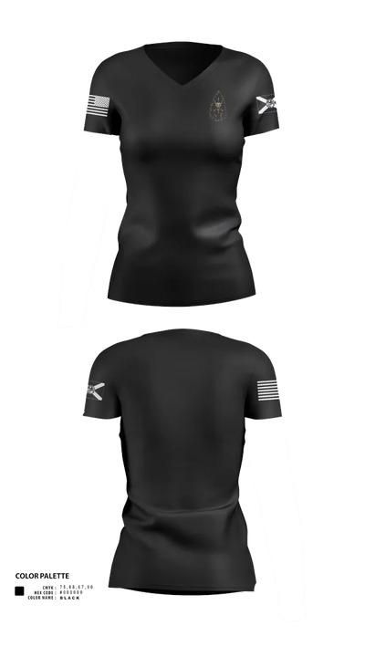 FLB 62486976 Women's Short Sleeve V-neck Shirt - 21