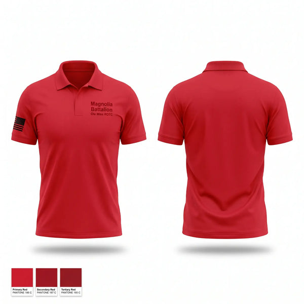 Short Sleeve Performance Polo, Magnolia Battalion Ole Miss ROTC, Army, Teamtime, Team time, sublimation, custom sports apparel, team uniforms, spirit wear, spiritwear, sports uniforms, custom shirts, team store, custom team store, fundraiser sports, apparel fundraiser