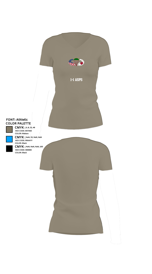 Womens Short Sleeve Vneck Shirt, 1-1 ASPS, , Teamtime, Team time, sublimation, custom sports apparel, team uniforms, spirit wear, spiritwear, sports uniforms, custom shirts, team store, custom team store, fundraiser sports, apparel fundraiser