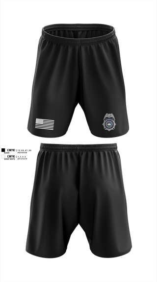 Athletic Shorts With Pockets, Colorado Springs Police Department, Police, Teamtime, Team time, sublimation, custom sports apparel, team uniforms, spirit wear, spiritwear, sports uniforms, custom shirts, team store, custom team store, fundraiser sports, apparel fundraiser