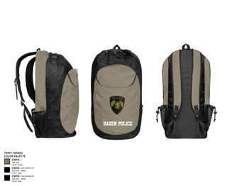 Gear Bag, Hazen Police, Police, Teamtime, Team time, sublimation, custom sports apparel, team uniforms, spirit wear, spiritwear, sports uniforms, custom shirts, team store, custom team store, fundraiser sports, apparel fundraiser