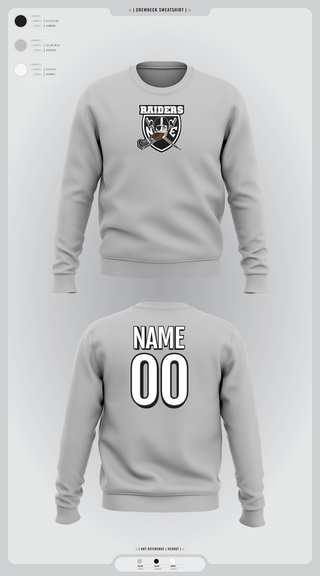 Crew Neck Sweatshirt, NE Raiders, , Teamtime, Team time, sublimation, custom sports apparel, team uniforms, spirit wear, spiritwear, sports uniforms, custom shirts, team store, custom team store, fundraiser sports, apparel fundraiser
