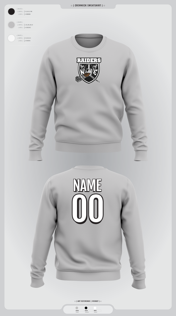 Crew Neck Sweatshirt, NE Raiders, , Teamtime, Team time, sublimation, custom sports apparel, team uniforms, spirit wear, spiritwear, sports uniforms, custom shirts, team store, custom team store, fundraiser sports, apparel fundraiser