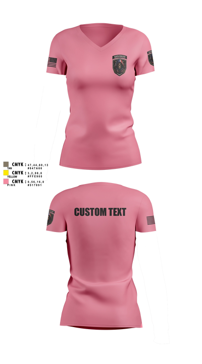 Death Dealers Airsoft 2546891 Women's Short Sleeve V-neck Shirt - 9