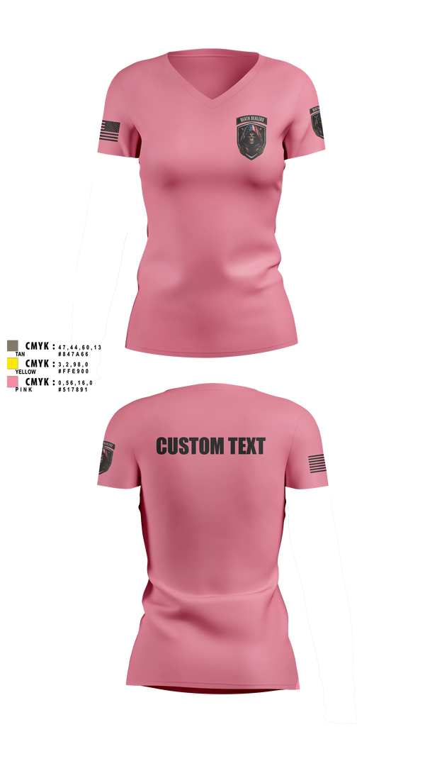 Womens Short Sleeve Vneck Shirt, Death DealersDeath Dealers Airsoft, Spirit Store, Teamtime, Team time, sublimation, custom sports apparel, team uniforms, spirit wear, spiritwear, sports uniforms, custom shirts, team store, custom team store, fundraiser sports, apparel fundraiser