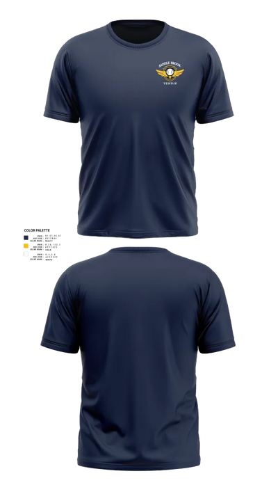Saddle Brook Tennis 78977129 Short Sleeve Performance Shirt - 21