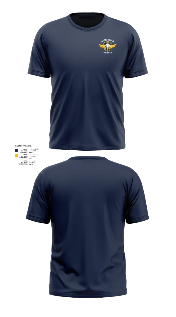Short Sleeve Performance Shirt, Saddle Brook Tennis, Tennis, Teamtime, Team time, sublimation, custom sports apparel, team uniforms, spirit wear, spiritwear, sports uniforms, custom shirts, team store, custom team store, fundraiser sports, apparel fundraiser