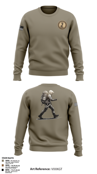 Crew Neck Sweatshirt, 7th Group, Army, Teamtime, Team time, sublimation, custom sports apparel, team uniforms, spirit wear, spiritwear, sports uniforms, custom shirts, team store, custom team store, fundraiser sports, apparel fundraiser