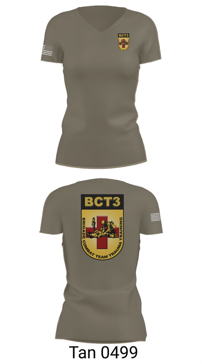 BCT3 20185528 Women's Short Sleeve V-neck Shirt - 68