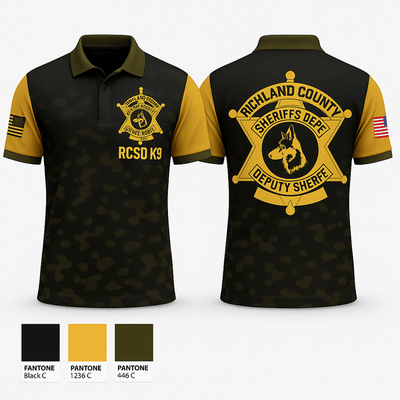 RCSD K9 14100793 Short Sleeve Performance Polo - 1