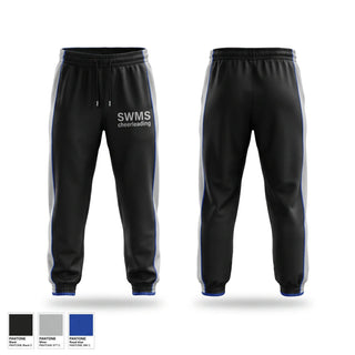 Sweatpants, SWMS cheerleading, Cheer, Teamtime, Team time, sublimation, custom sports apparel, team uniforms, spirit wear, spiritwear, sports uniforms, custom shirts, team store, custom team store, fundraiser sports, apparel fundraiser