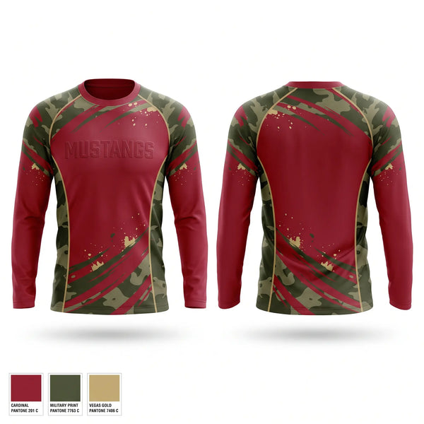 Long Sleeve Performance Shirt, Mustangs, , Teamtime, Team time, sublimation, custom sports apparel, team uniforms, spirit wear, spiritwear, sports uniforms, custom shirts, team store, custom team store, fundraiser sports, apparel fundraiser