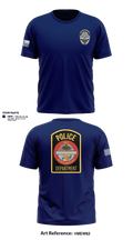 Clinton Police Department 30508579 Old School Cotton Feel Shirt - 1