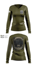 Trumbull County Homicide Investigation and Prosecution Unit 91481755 Women's Long Sleeve V-neck Shirt - 4