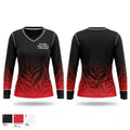 Fox Valley Judo & Jujitsu of Wisconsin 86951979 Women's Long Sleeve V-neck Shirt - 1