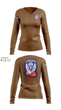 1st Battalion 503rd Infantry Regiment 53542236 Women's Long Sleeve V-neck Shirt - 21