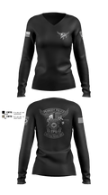 Tactical Patrol Unit 82380696 Women's Long Sleeve V-neck Shirt - 2