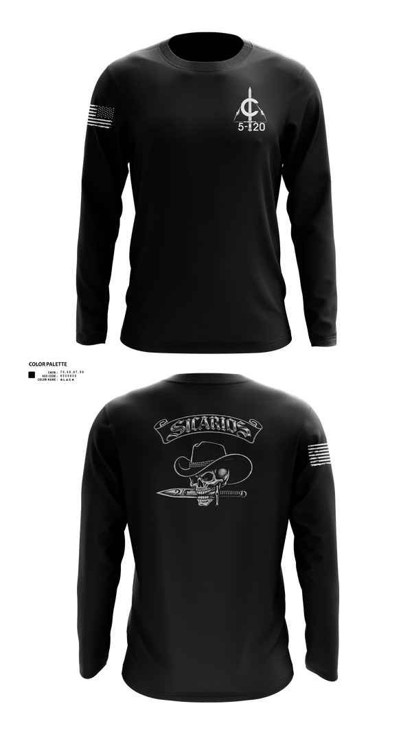 Long Sleeve Performance Shirt, 2/C Sicarios, Army, Teamtime, Team time, sublimation, custom sports apparel, team uniforms, spirit wear, spiritwear, sports uniforms, custom shirts, team store, custom team store, fundraiser sports, apparel fundraiser