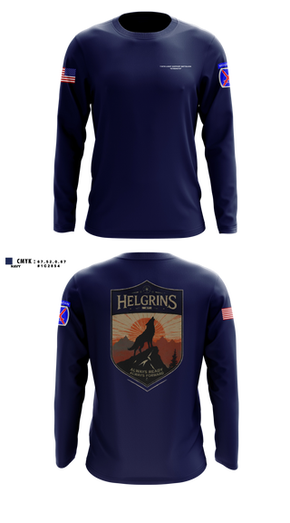 Long Sleeve Performance Shirt, Headquarters and Distribution Company, Army, Teamtime, Team time, sublimation, custom sports apparel, team uniforms, spirit wear, spiritwear, sports uniforms, custom shirts, team store, custom team store, fundraiser sports, apparel fundraiser