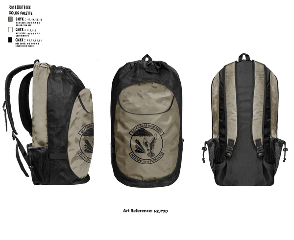 Gear Bag, 90th Security Forces Squadron, Air Force, Teamtime, Team time, sublimation, custom sports apparel, team uniforms, spirit wear, spiritwear, sports uniforms, custom shirts, team store, custom team store, fundraiser sports, apparel fundraiser