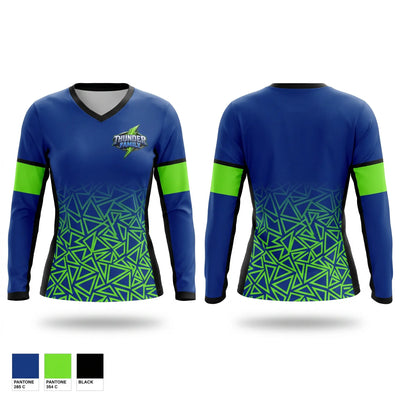 Mt View Thunder Women's Long Sleeve V-neck Shirt - 1