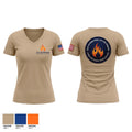 2027 international live fire seminar Women's Short Sleeve V-neck Shirt - 1