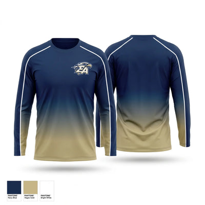 Everett Alvarez Eagles 10380799 Long Sleeve Performance Shirt 1