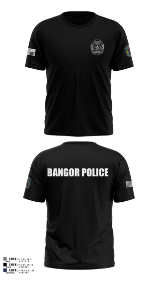 Old School Cotton Feel Shirt, Bangor PD, Police, Teamtime, Team time, sublimation, custom sports apparel, team uniforms, spirit wear, spiritwear, sports uniforms, custom shirts, team store, custom team store, fundraiser sports, apparel fundraiser