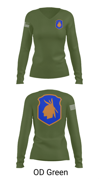 Womens Long Sleeve Vneck Shirt, 98th training div, , Teamtime, Team time, sublimation, custom sports apparel, team uniforms, spirit wear, spiritwear, sports uniforms, custom shirts, team store, custom team store, fundraiser sports, apparel fundraiser